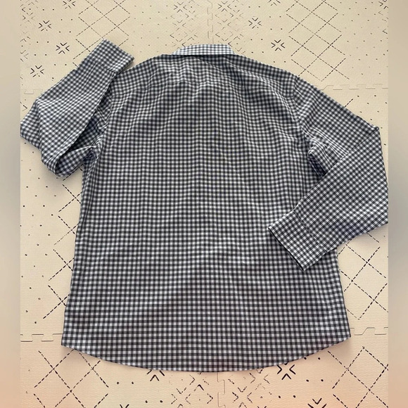 UntuckIt Mclaren wrinkle free gingham button down shirt XL - Picture 6 of 6